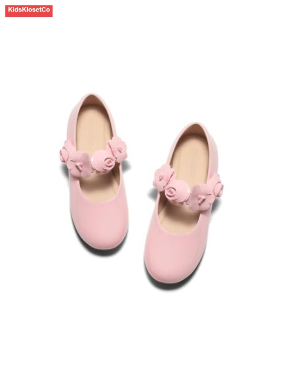 Girls Mary Jane Ballet Flats Flower Girl Dress Shoes Non-Slip Velcro